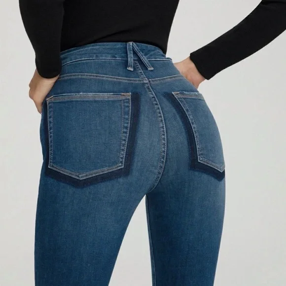 Good American | GOOD WAIST CROP SHADOW POCKETS Jeans - Picture 2 of 14